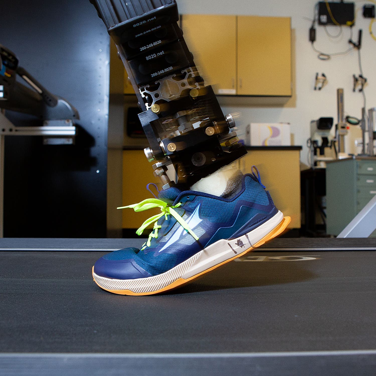 Time Machine with lab in background