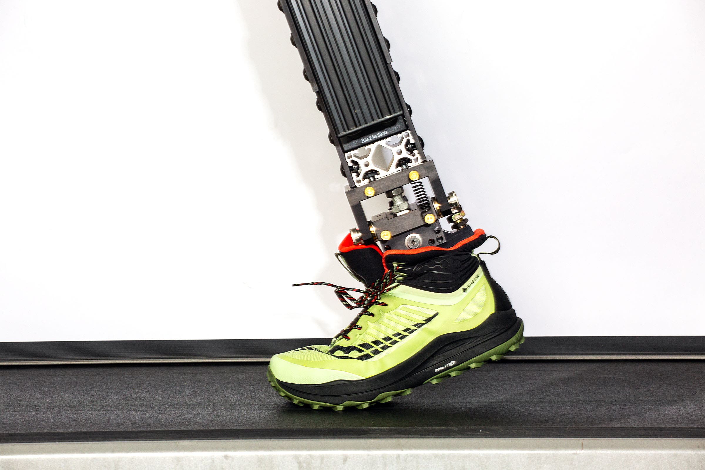 The Time Machine runs each boot for 150 miles to test long-term wear-resistance