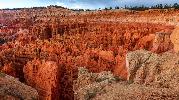 inspiration point in bryce canyon national park in utah