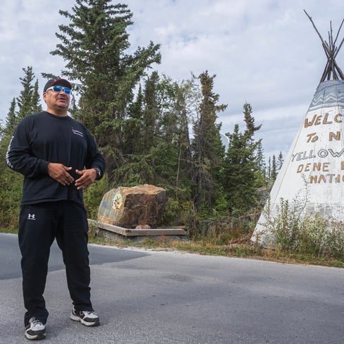 In addition to aurora hunts, Buffalo Child leads day trips around greater Yellowknife, including stops at the Dene First Nation community of Ndilo.