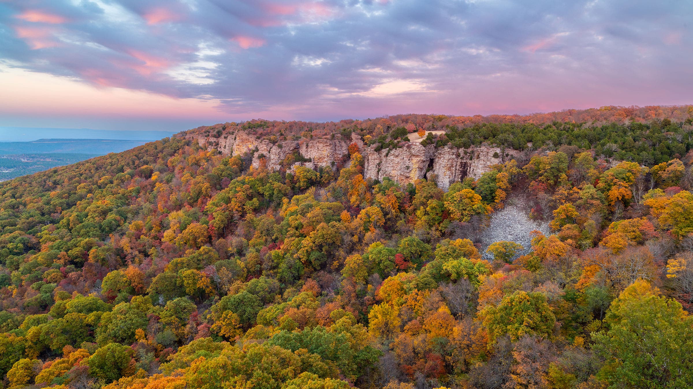 Cameron Bluff, Mount Magazine, after sunset
