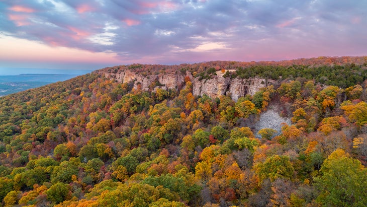 Cameron Bluff, Mount Magazine, after sunset