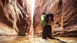 Hiking the Zion Narrows in Zion National Park