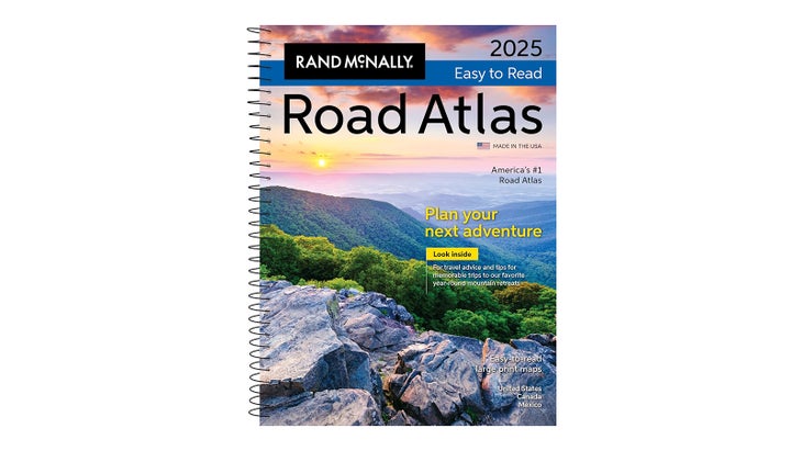 A Rand McNally road atlas