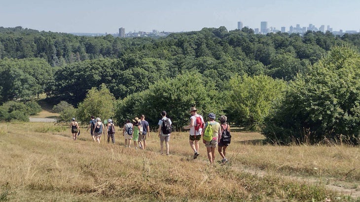 hiking outside of Boston