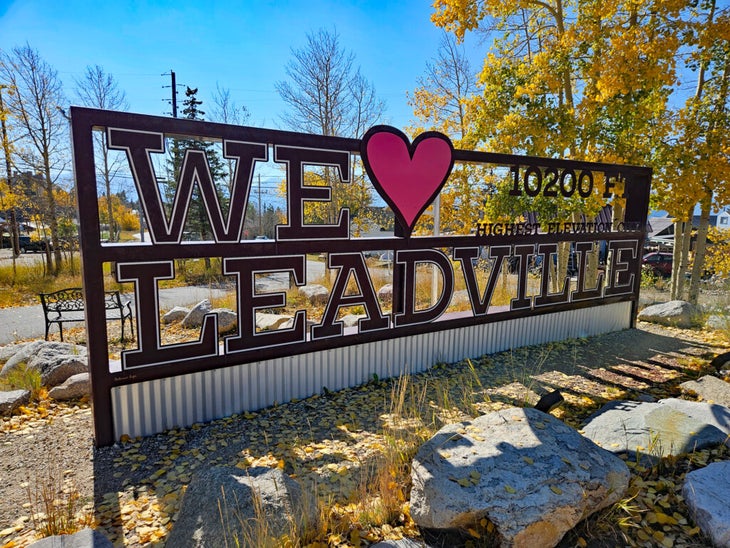 We love leadville sign