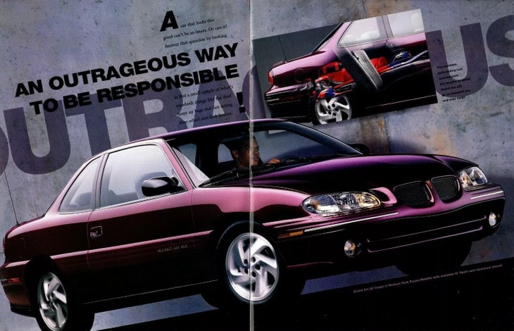 Pontiac Grand-Am magazine advertisement