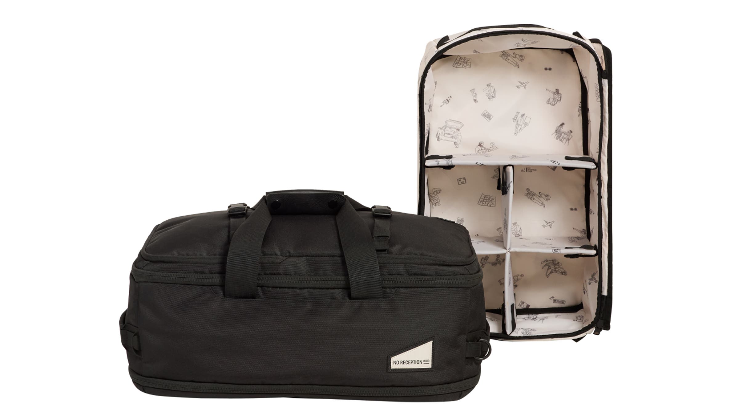 no reception club hideaway carry on duffel