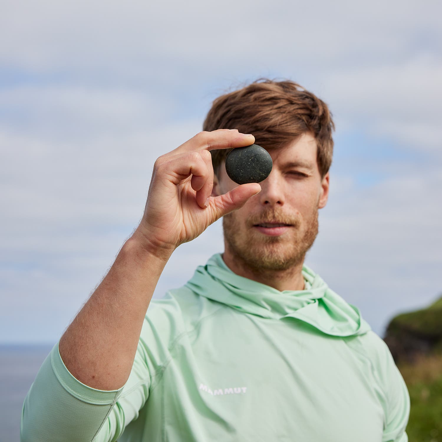 Talisman for the journey: Coast to Coast travelers traditionally pick up a stone on the shores of the Irish Sea and drop it in the North Sea upon completing the walk.