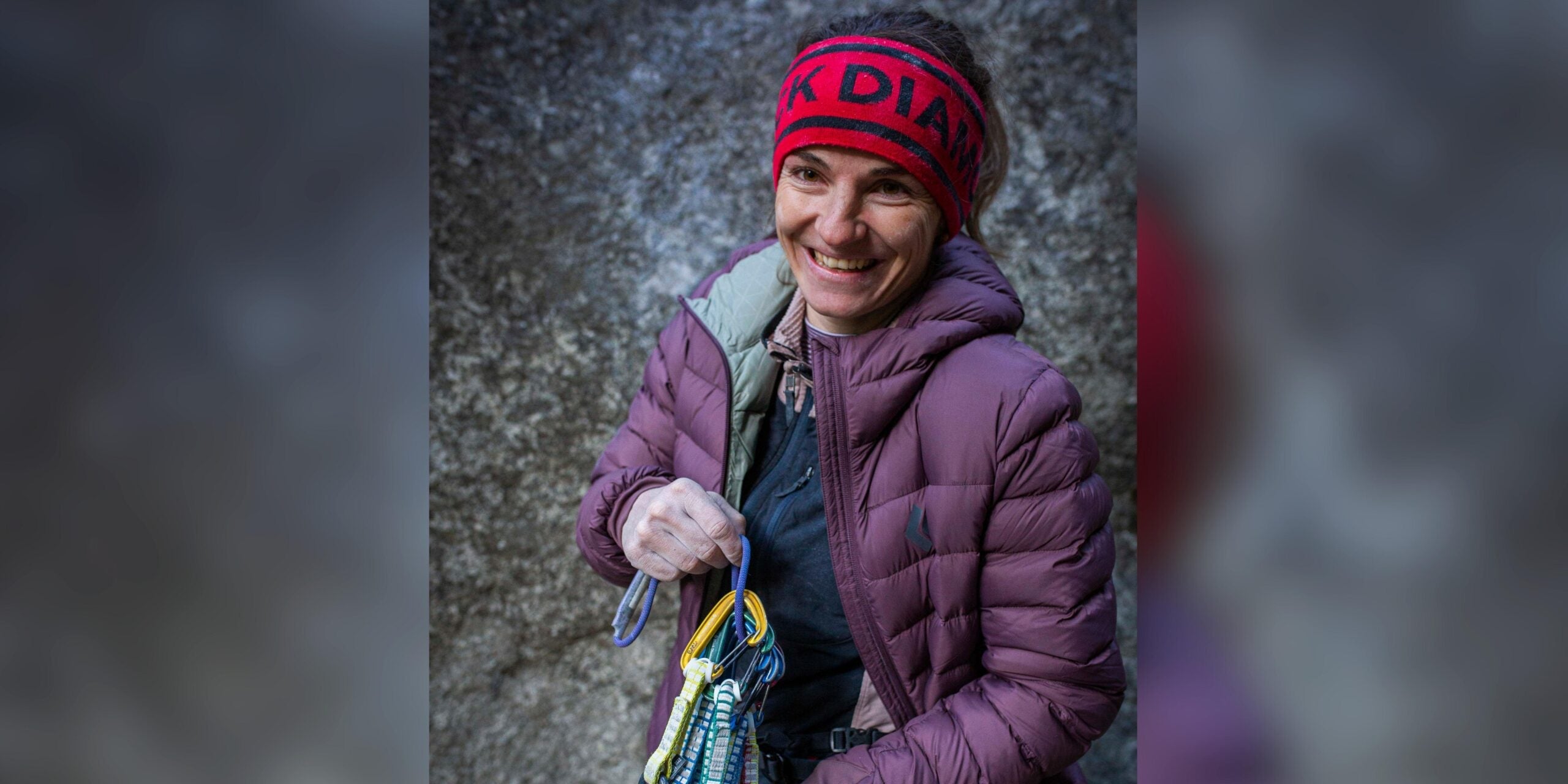 Babsi Zangerl poses after becoming the first person to flash El Capitan.