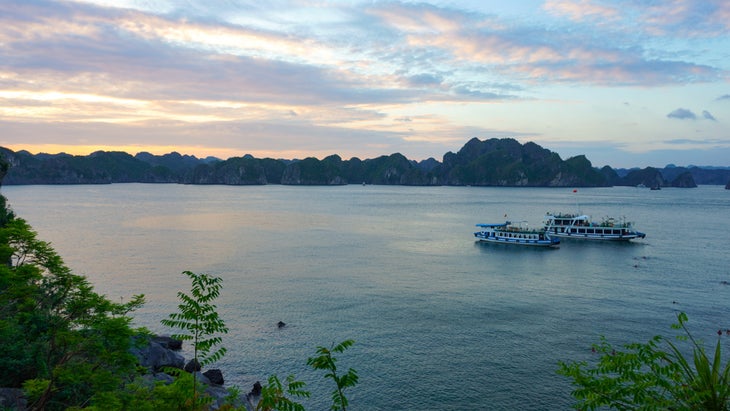 boats at Cát Bà Island, Vietnam 