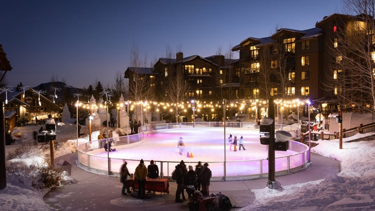 ice skating Teton Village, Wyoming