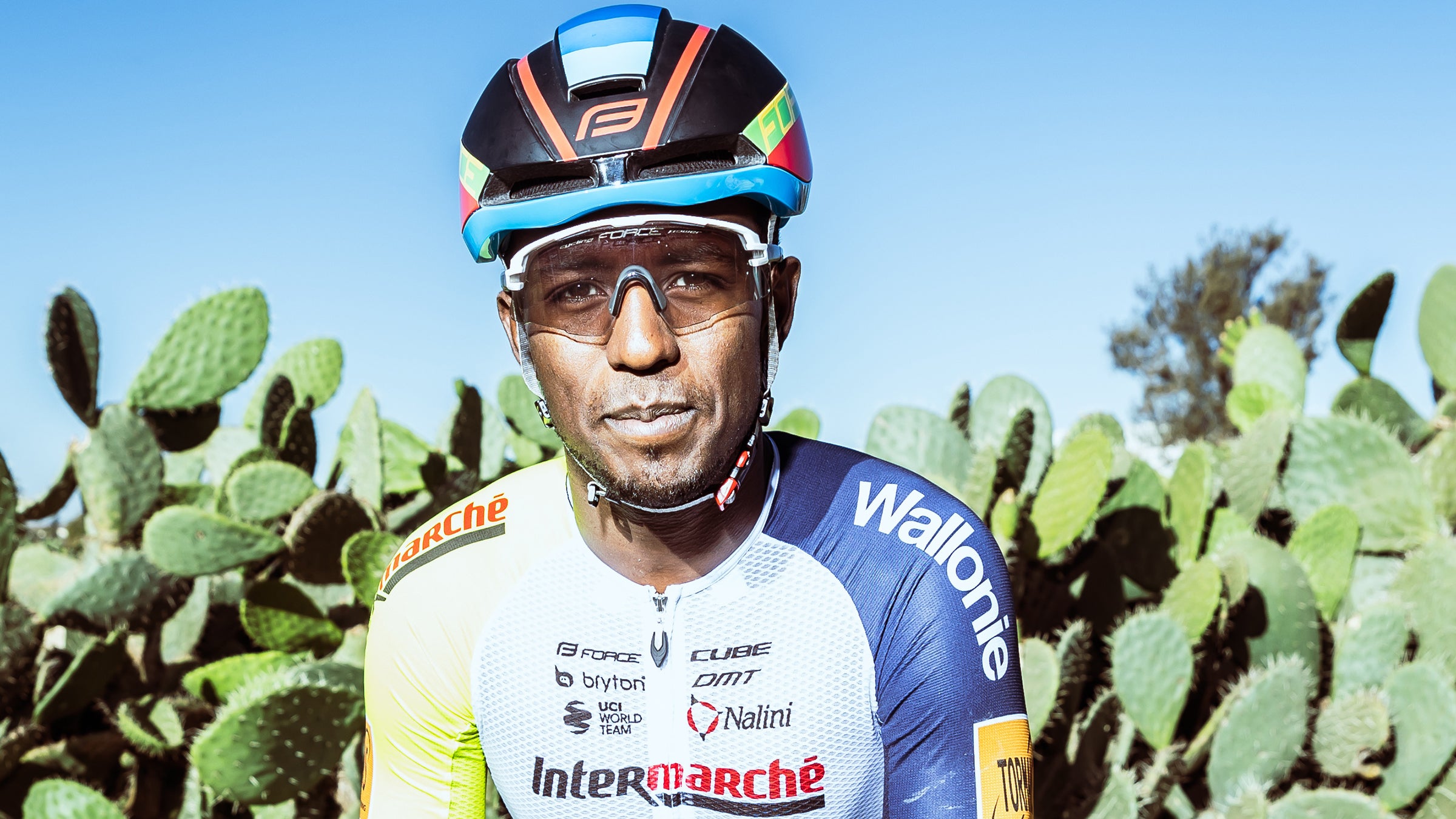 Girmay in his hometown of Asmara, Eritrea