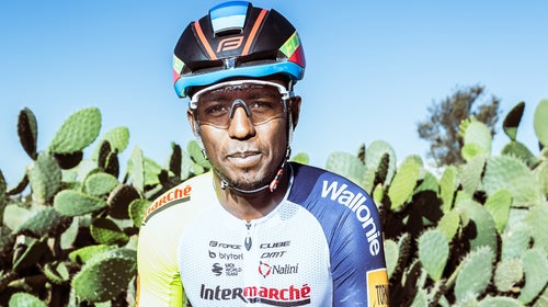 Girmay in his hometown of Asmara, Eritrea