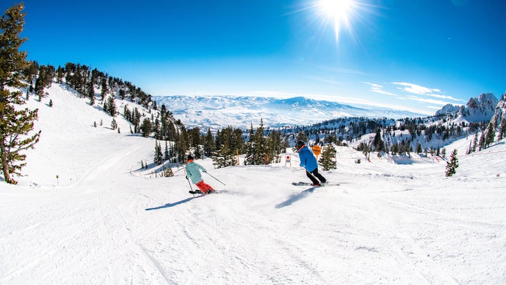 A bluebird day at Snowbasin