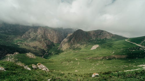 The Lesser Caucasus Mountains in Azerbaijan