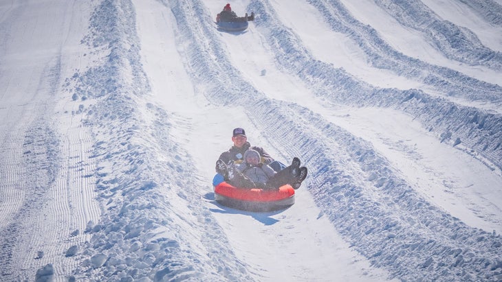 sledding near Davis, West Virginia