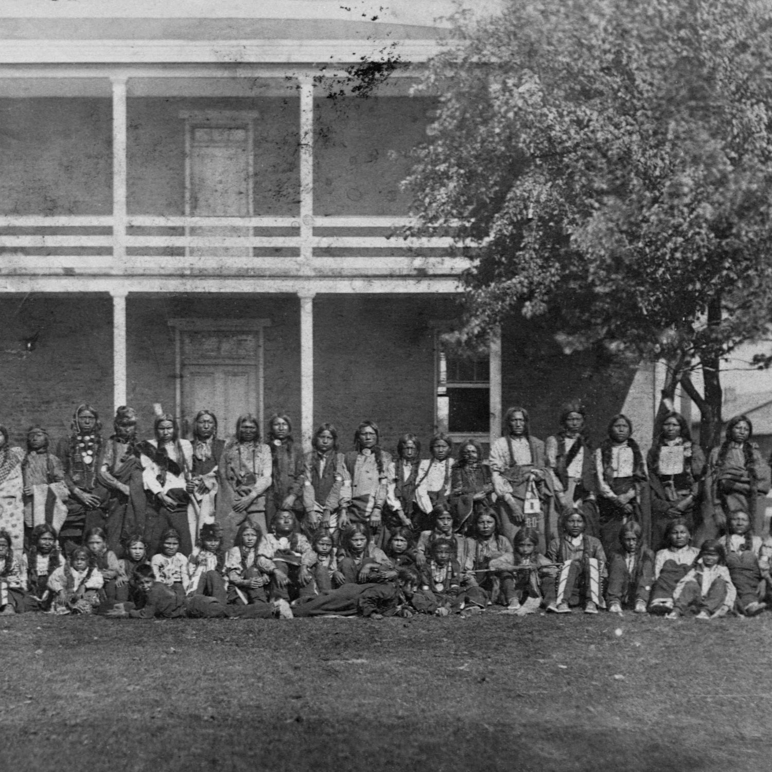 Sioux boys arrive at the Carlisle School, October 5, 1879