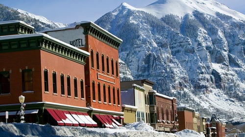 telluride colorado main street makes this one of the best mountain towns in colorado