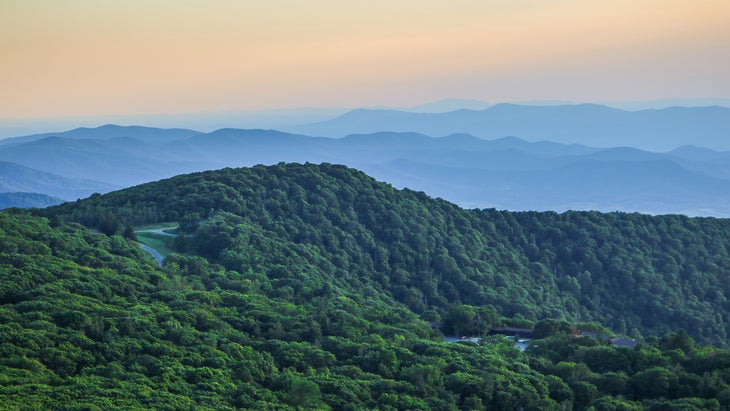 mountaintop view, Shenandoah National Park