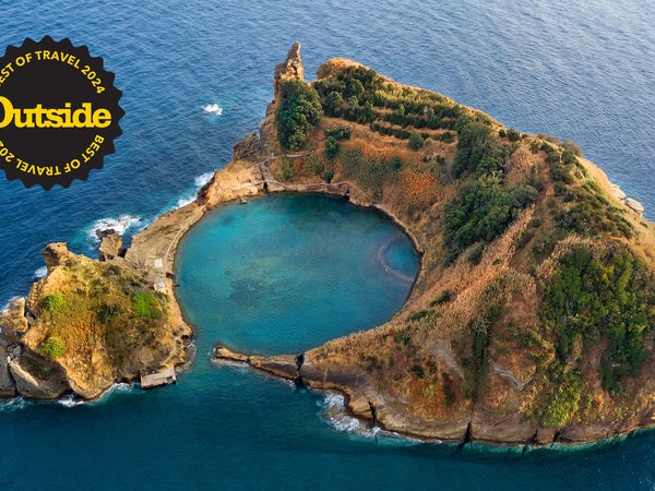 volcanic island in Azores, Portugal