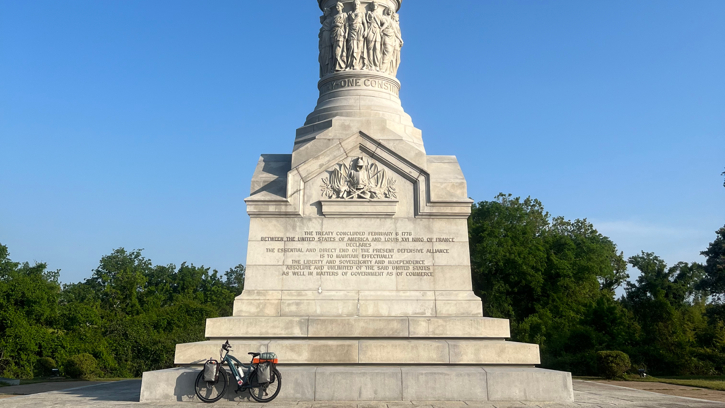 The Yorktown Victory Monument in Virginia.