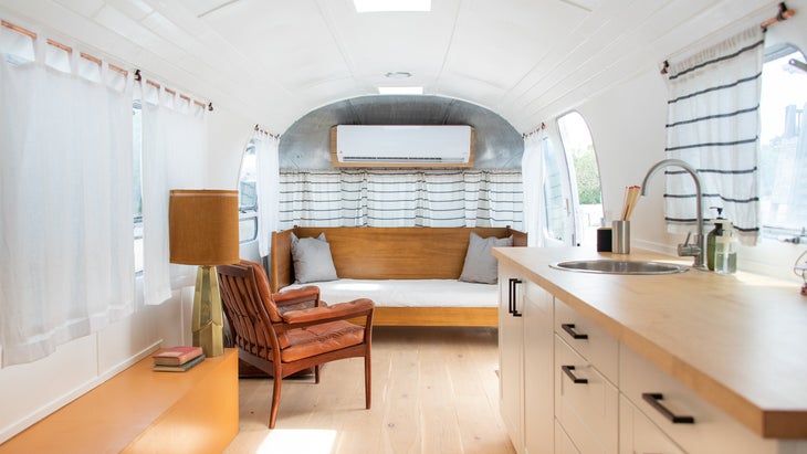 interior of an Airstream at Ofland Escalante