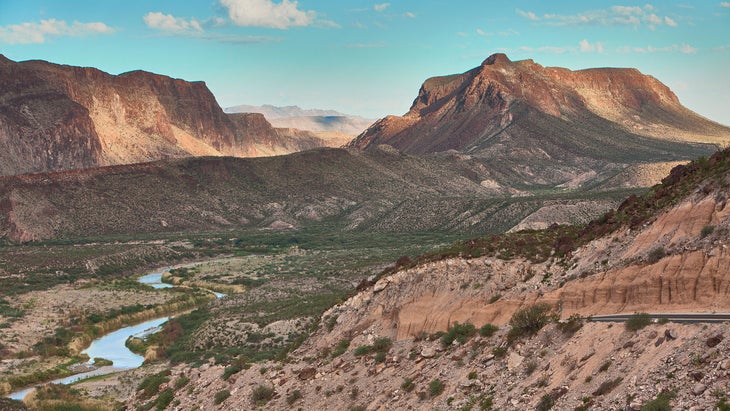 Big Bend Ranch State Park in the morning at sunrise