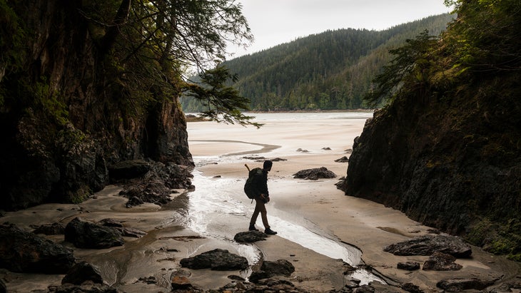 beach on Vancouver Island Trail, British Columbia, Canada