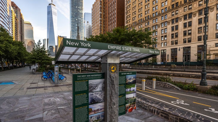 Empire State Trail starts in downtown New York