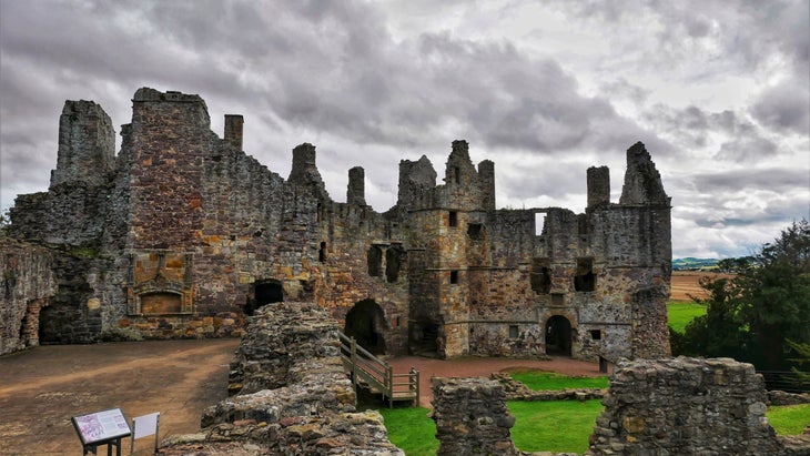 Dirleton Castle, East Lothian, Scotland.