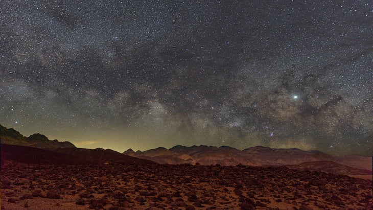 starry skies at Death Valley National Park