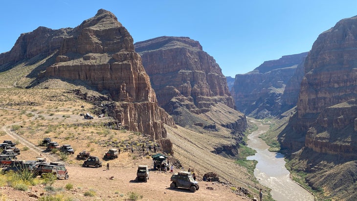 overlanders camp at Grand Canyon Parashant