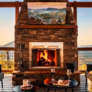 view from Vista Heights Lodge Airbnb near Great Smoky Mountains National Park