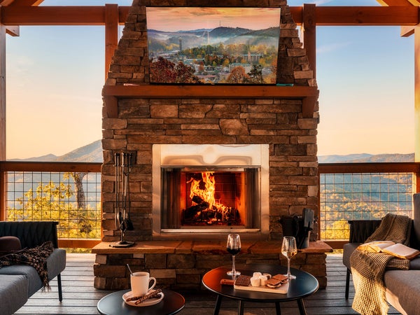 view from Vista Heights Lodge Airbnb near Great Smoky Mountains National Park