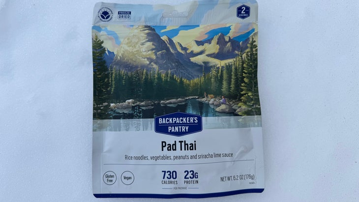 Backpacker's Pantry Pad Thai dehydrated meal pouch