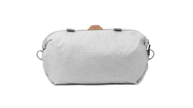 gray bag, horizontal