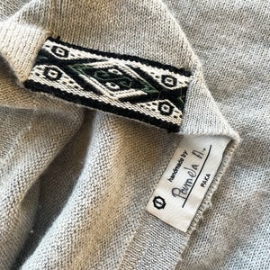 detail of alpaca sweater