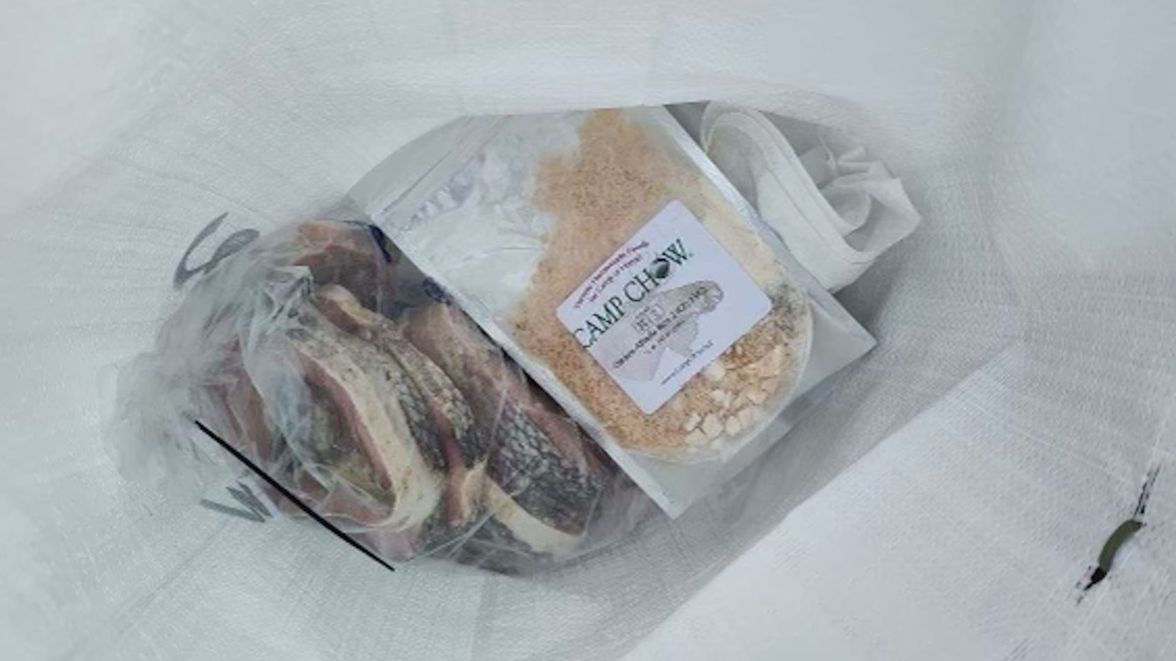 camp chow and meat packed