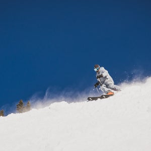 man skiing on blue sky day