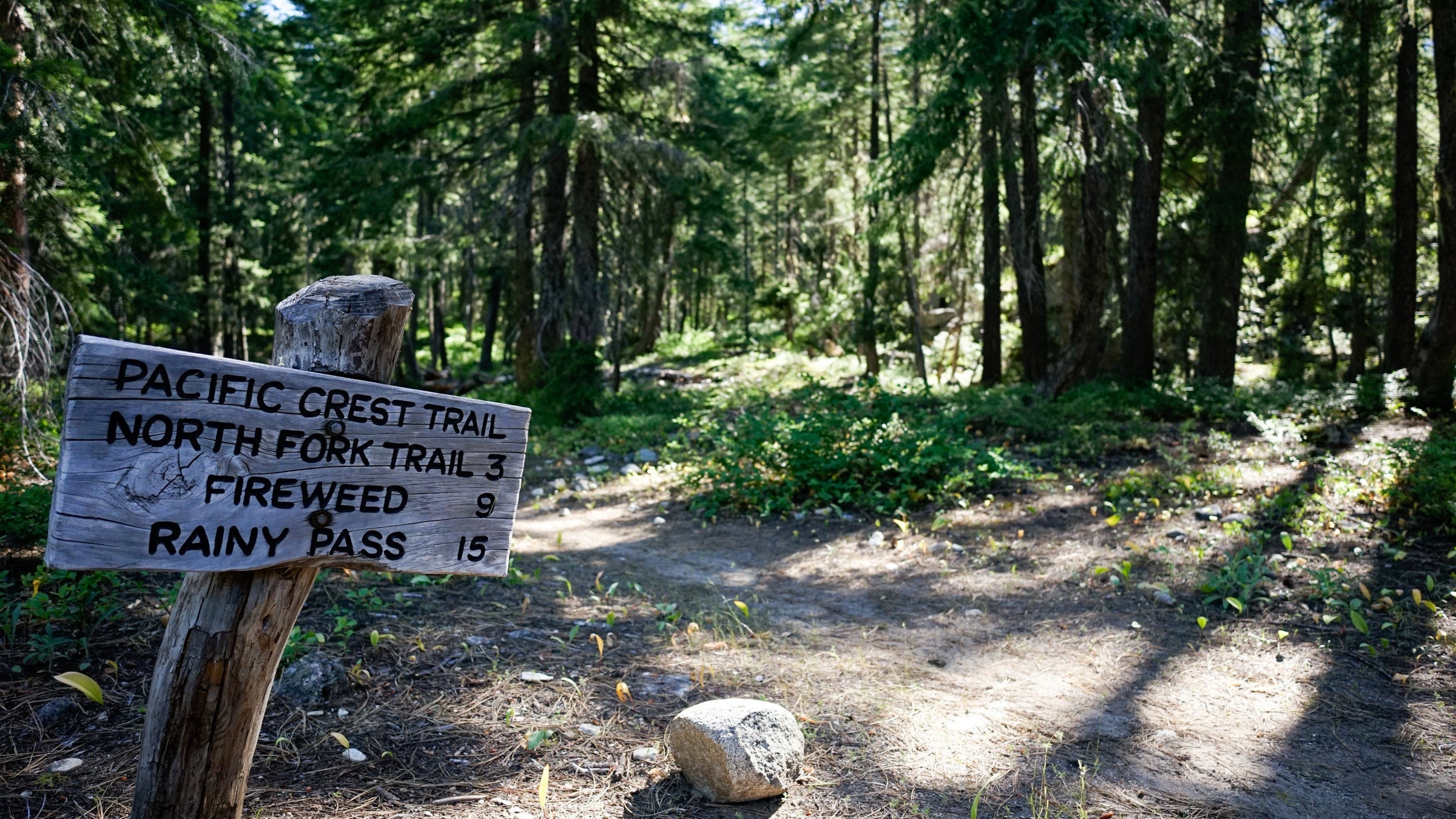 PCT trail sign