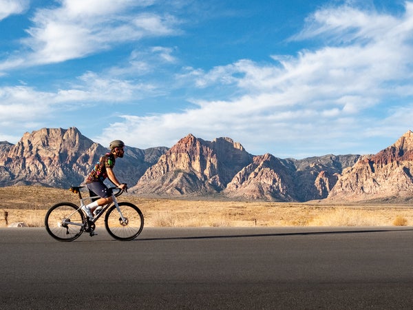 biking scenic drive Red Rock Conservation area along one of the best road trips in the southwest