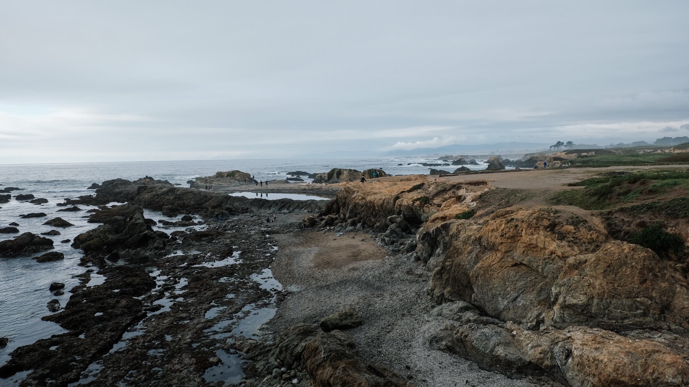 Coves and tidepools at Jug Handle State Preserve