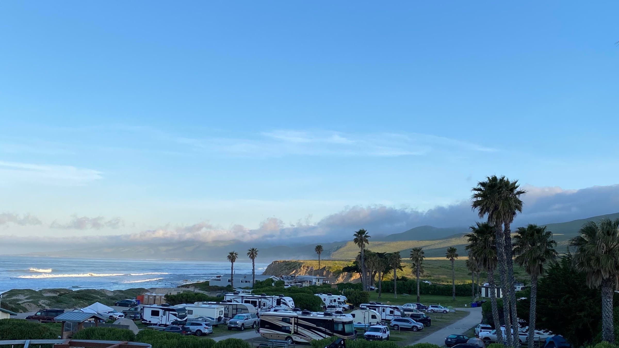 Beachfront camping Jalama