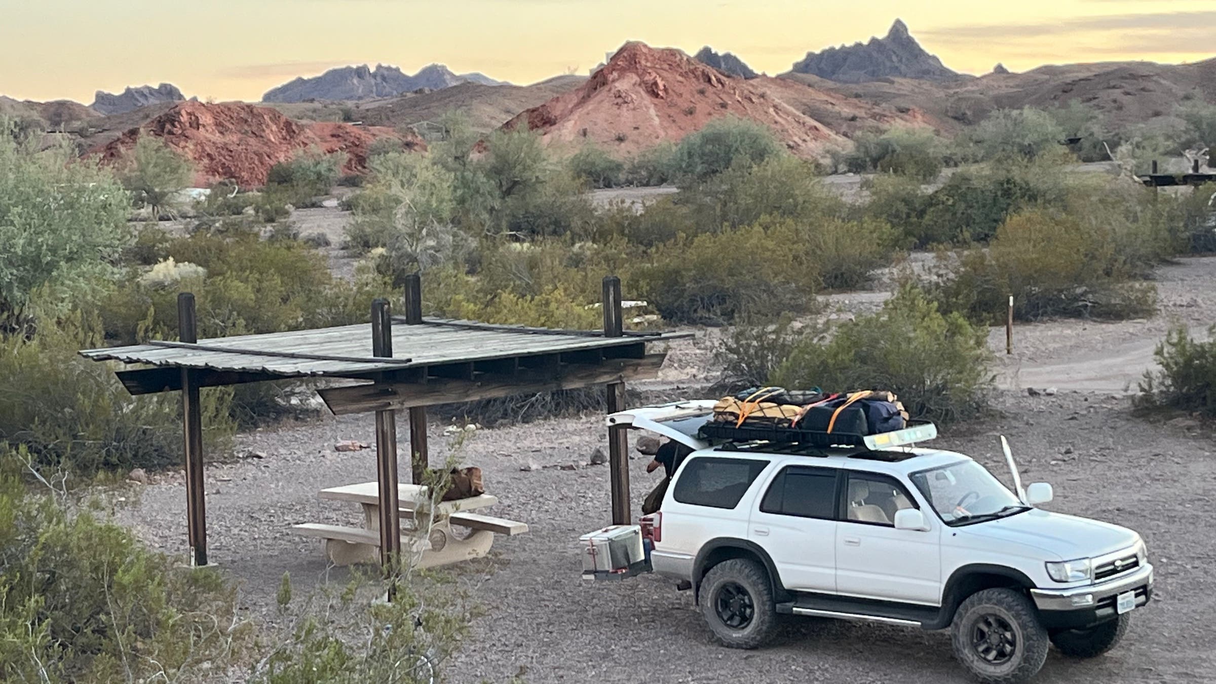 Campground photo sunset Picacho