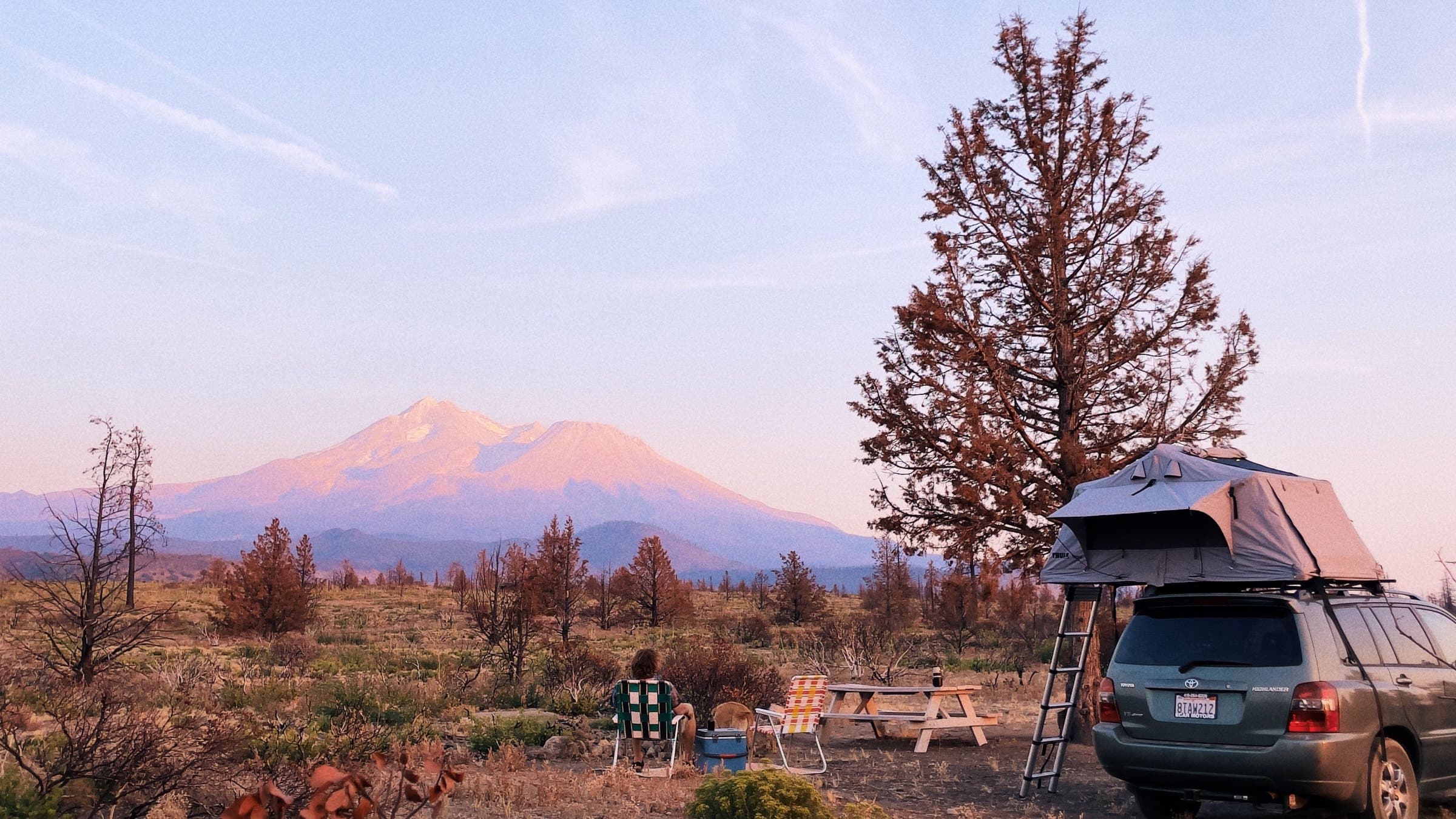 Mountain view campground at Juniper Valley Weed California.