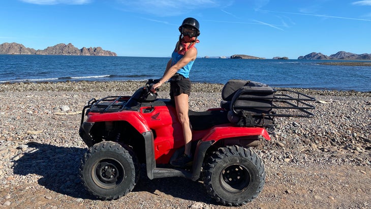 Jen Murphy ATVing in Baja California Sur, Mexico