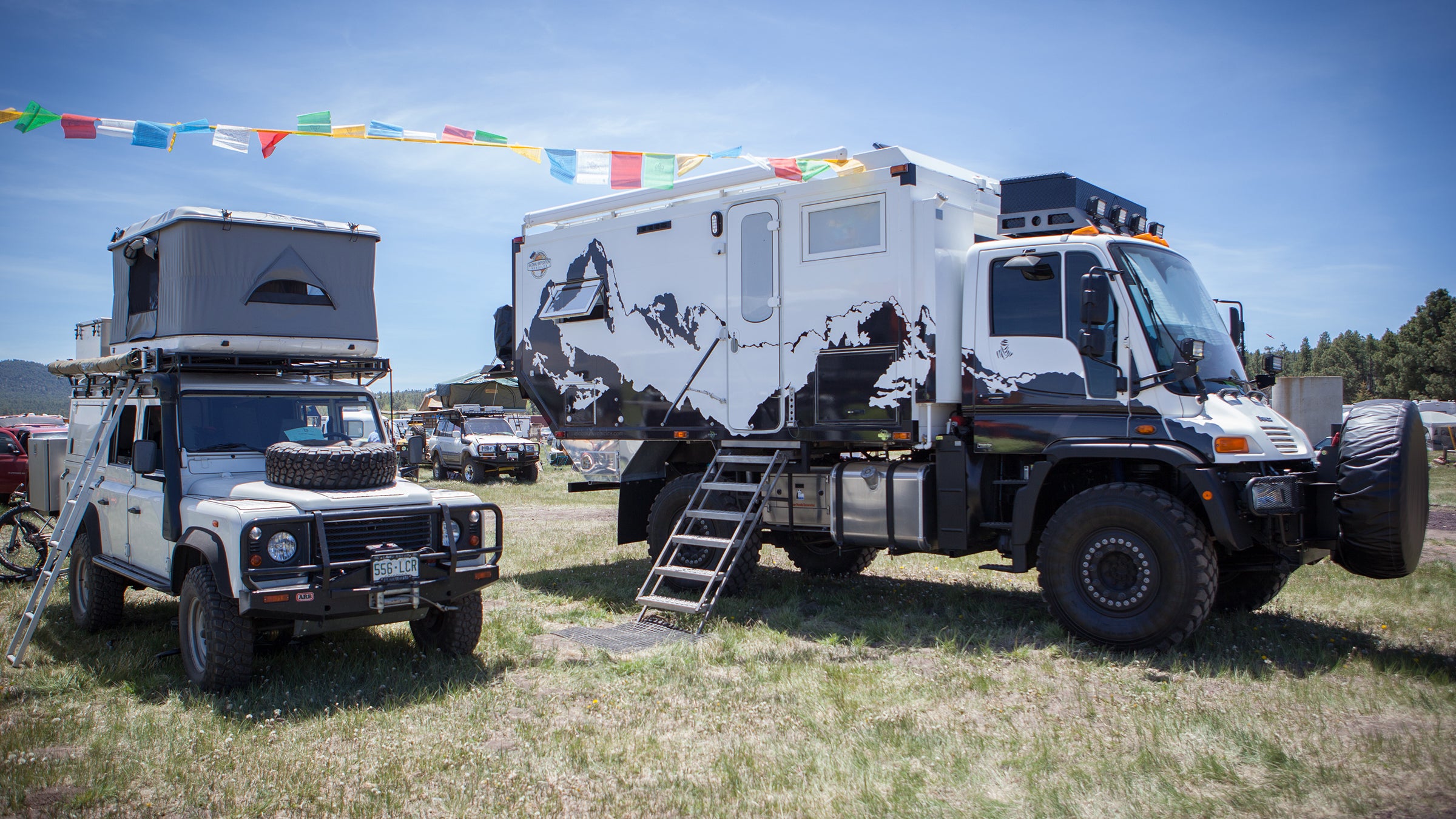 Overland campers and rigs at the Overland Expo show