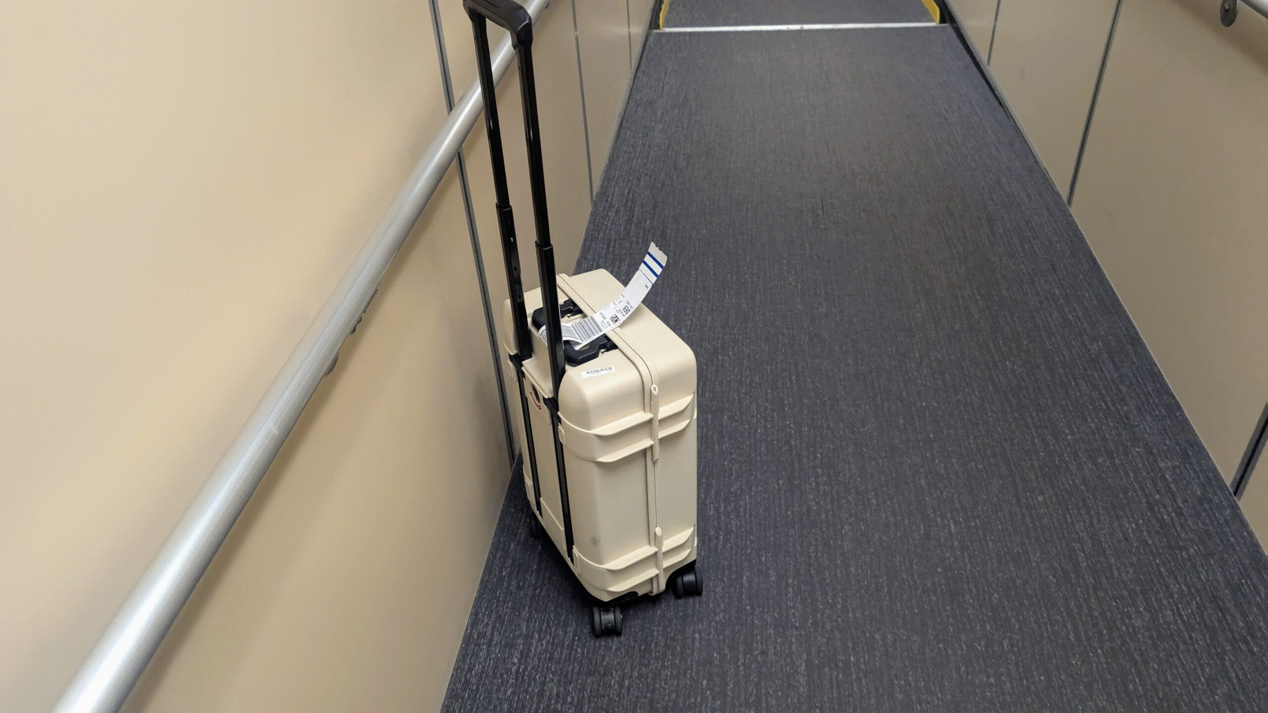 pelican ATX 22 carry-on in an airport