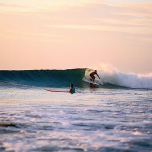 Playa Avellenas beach Costa Rica, big surf
